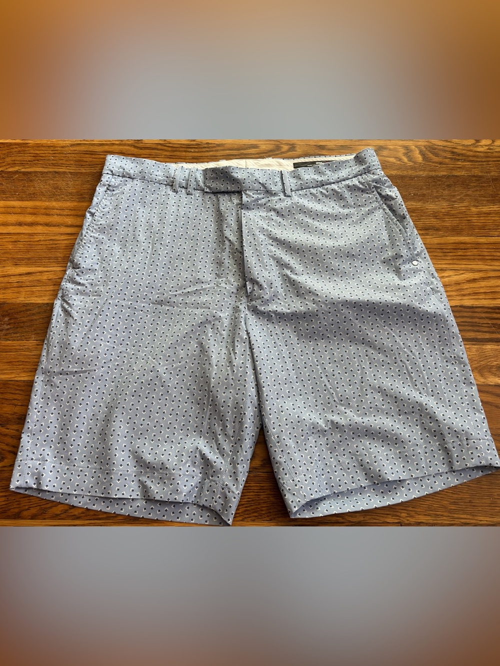RLX Ralph Lauren Golf Shorts Mens 34 Gray Geometric Performance